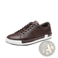 Men's Handmade Leather Low Top Sneakers Casual Shoes