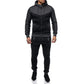 Men's Color Block Hooded Tracksuit and Jogger Set
