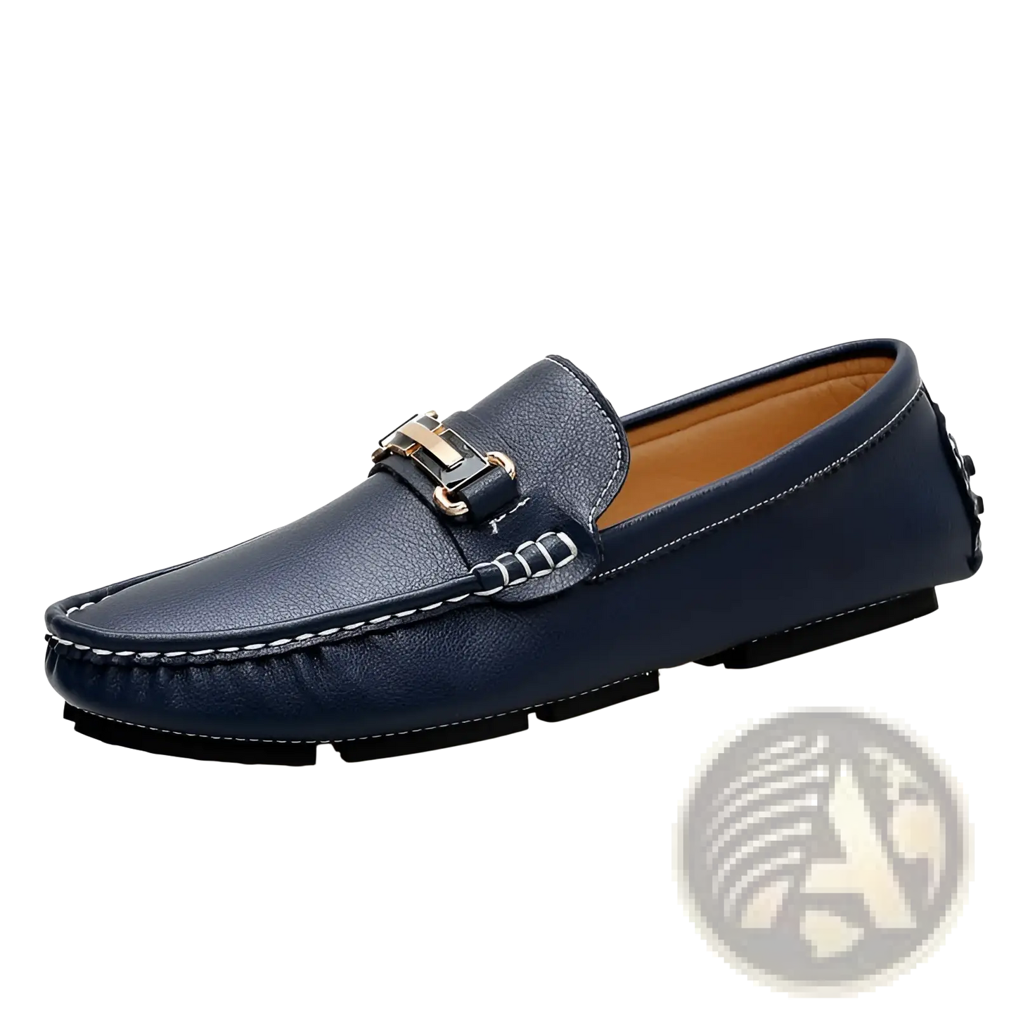Men's Horsebit Leather Loafers with Plush Winter Lining