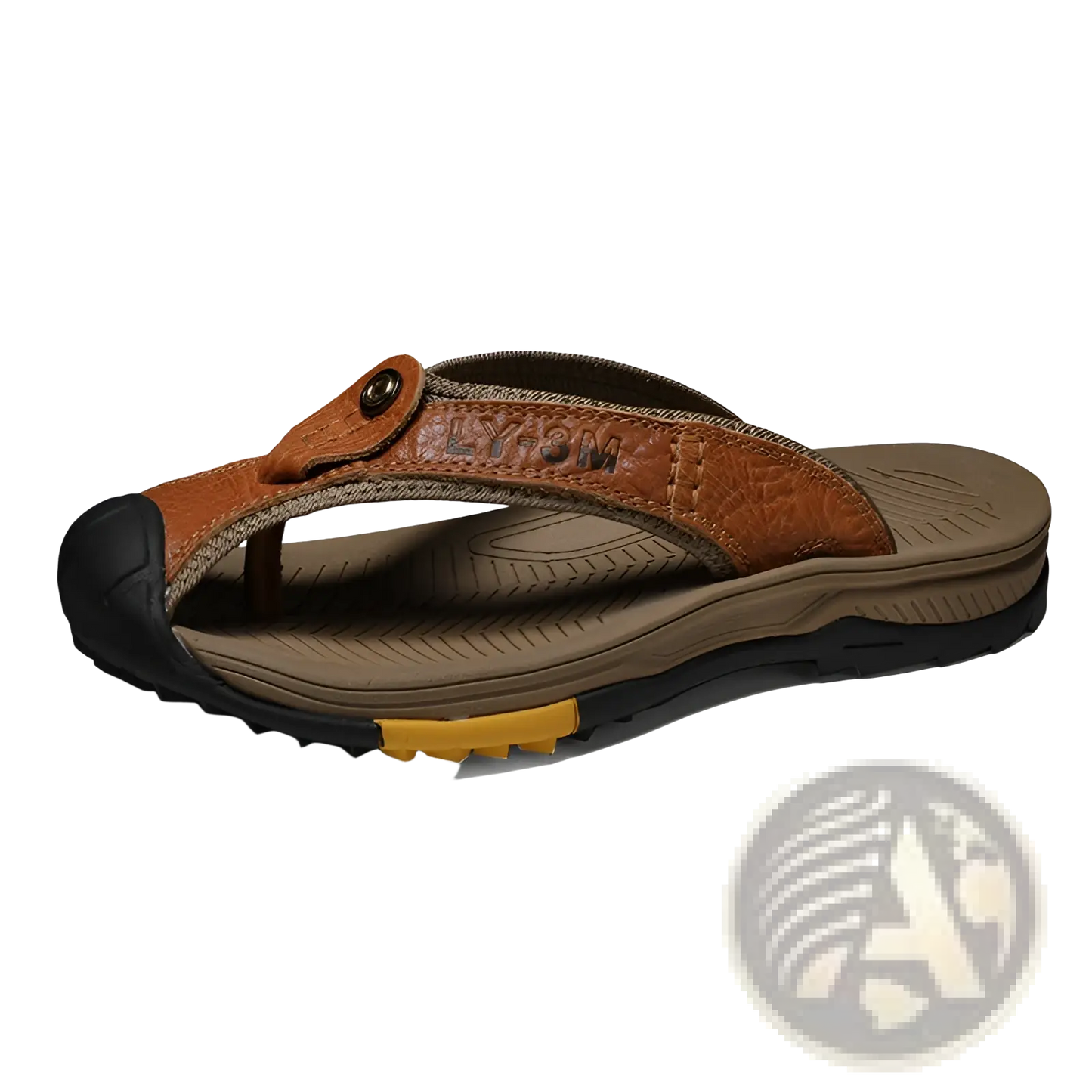 Men's Leather Beach Sandals Outdoor Sport Flip Flops