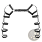 Men's Leather Chest Harness with Adjustable Straps