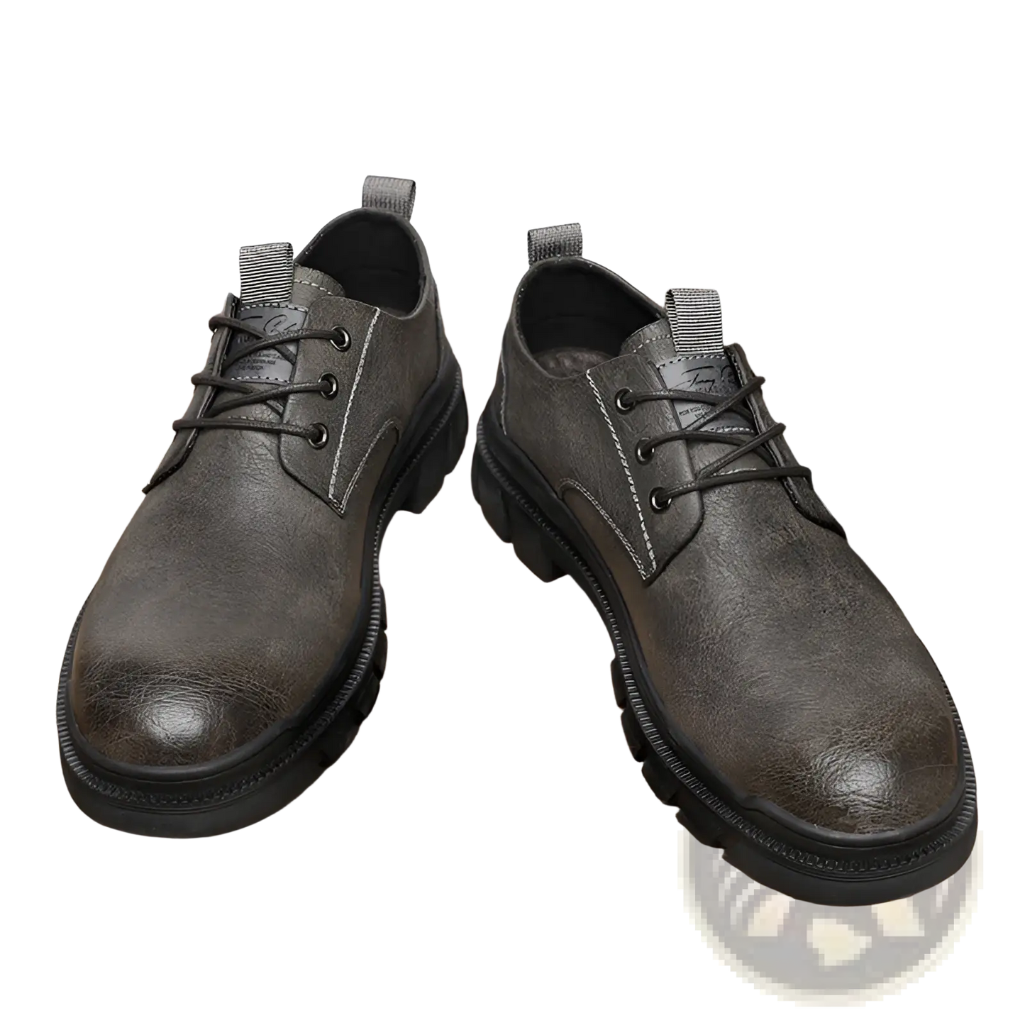 Men's Leather Height Increasing Shoes 6cm Insole
