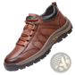 Men's Leather Hiking Shoes Vintage Casual Footwear