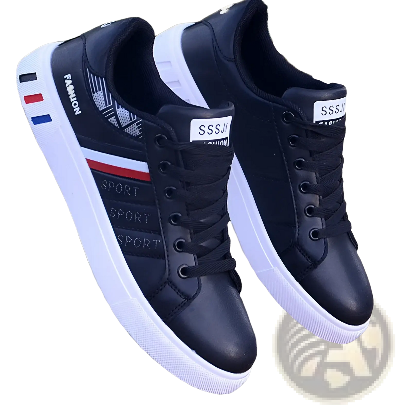 Men's Leather Low Top Sport Fashion Sneakers