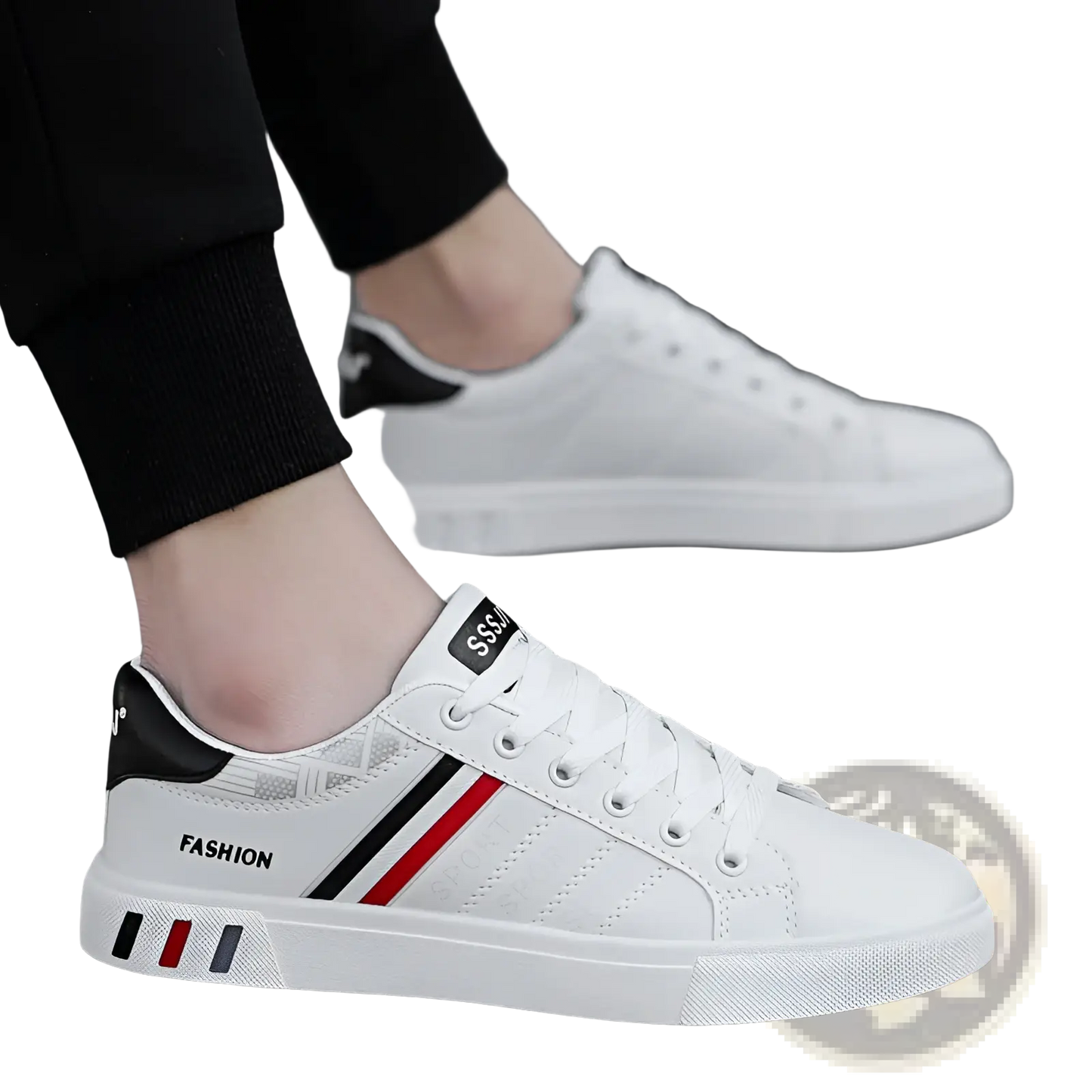 Men's Leather Low Top Sport Fashion Sneakers