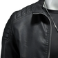 Men's Leather Motorcycle Jacket Slim Fit Biker Coat