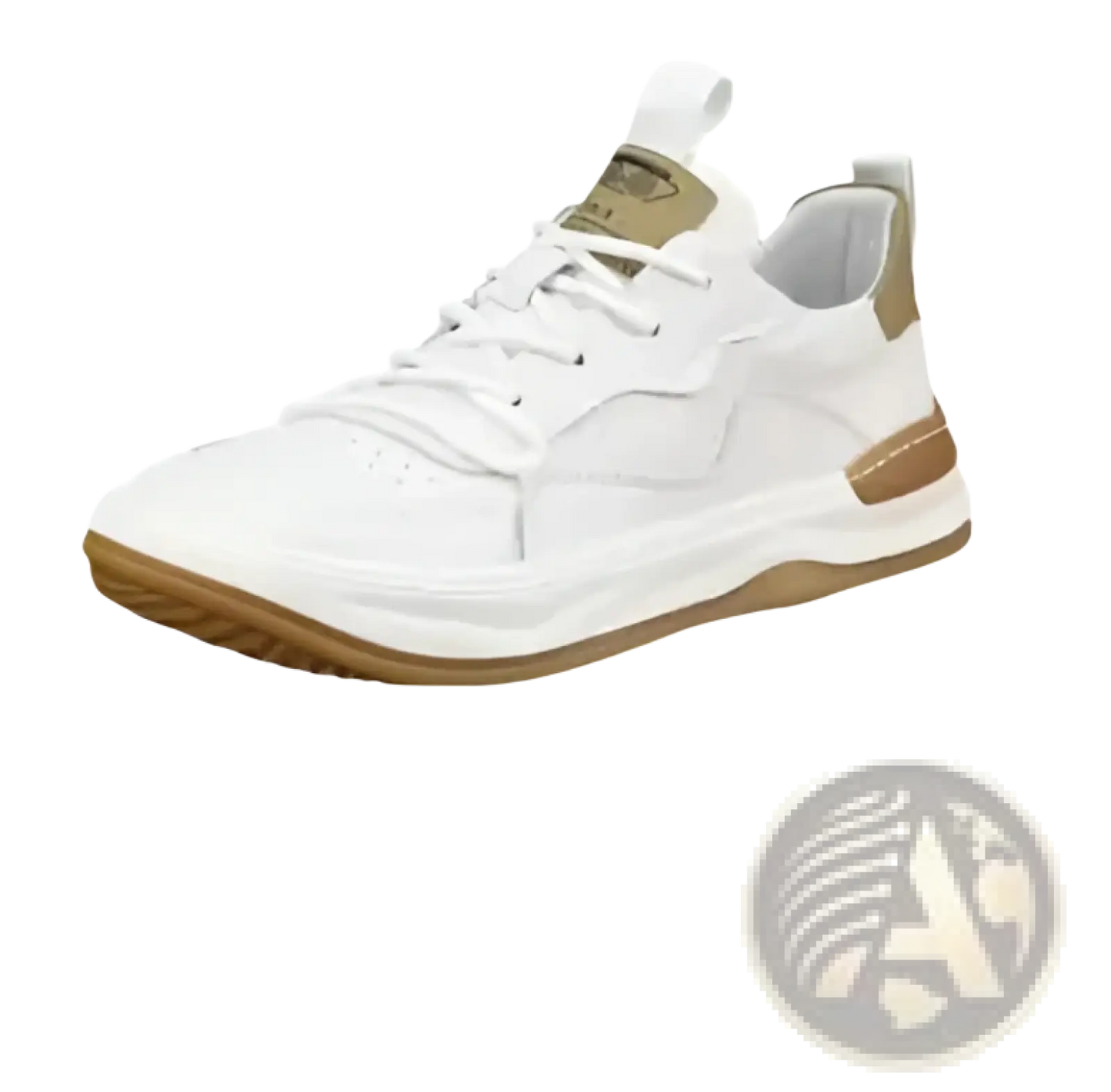 Men's Leather Perforated Breathable Sneakers