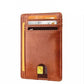 Men's Slim Rfid Blocking Textured Leather Wallet