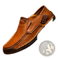 Men's Leather Slip on Casual Outdoor Loafers