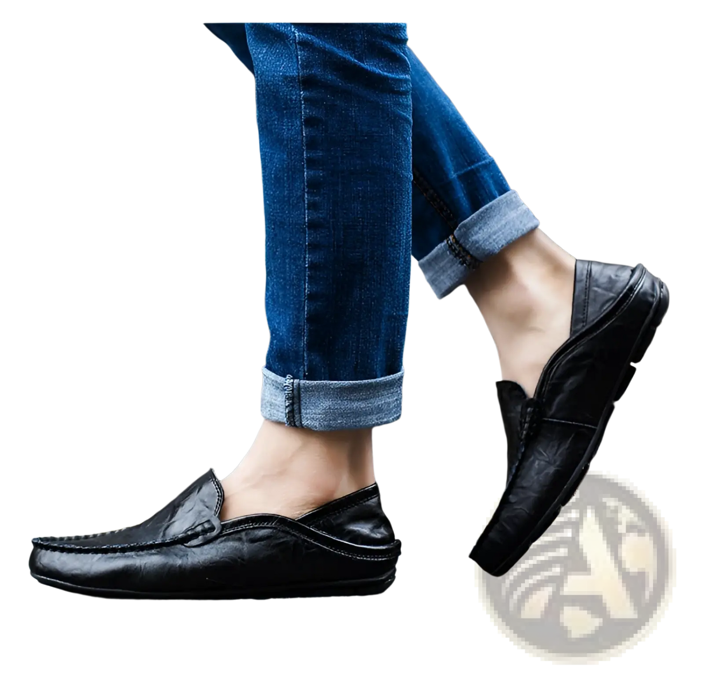 Men's Leather Slip on Loafers Casual Driving Shoes
