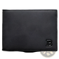 Men's Leather Wallet with Embossed Logo and Coin Pocket