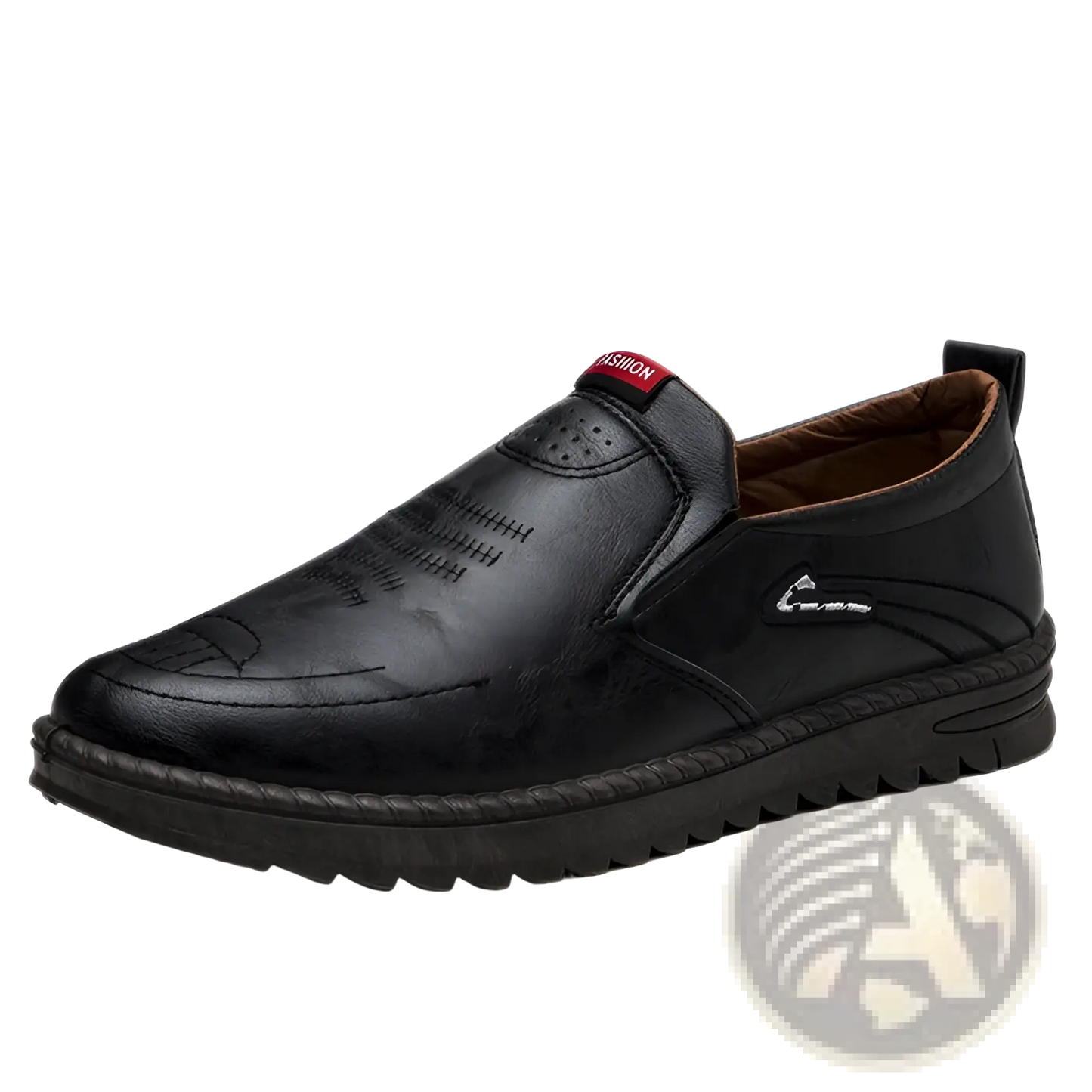 Men's Lightweight Breathable Faux Leather Slip on Shoes