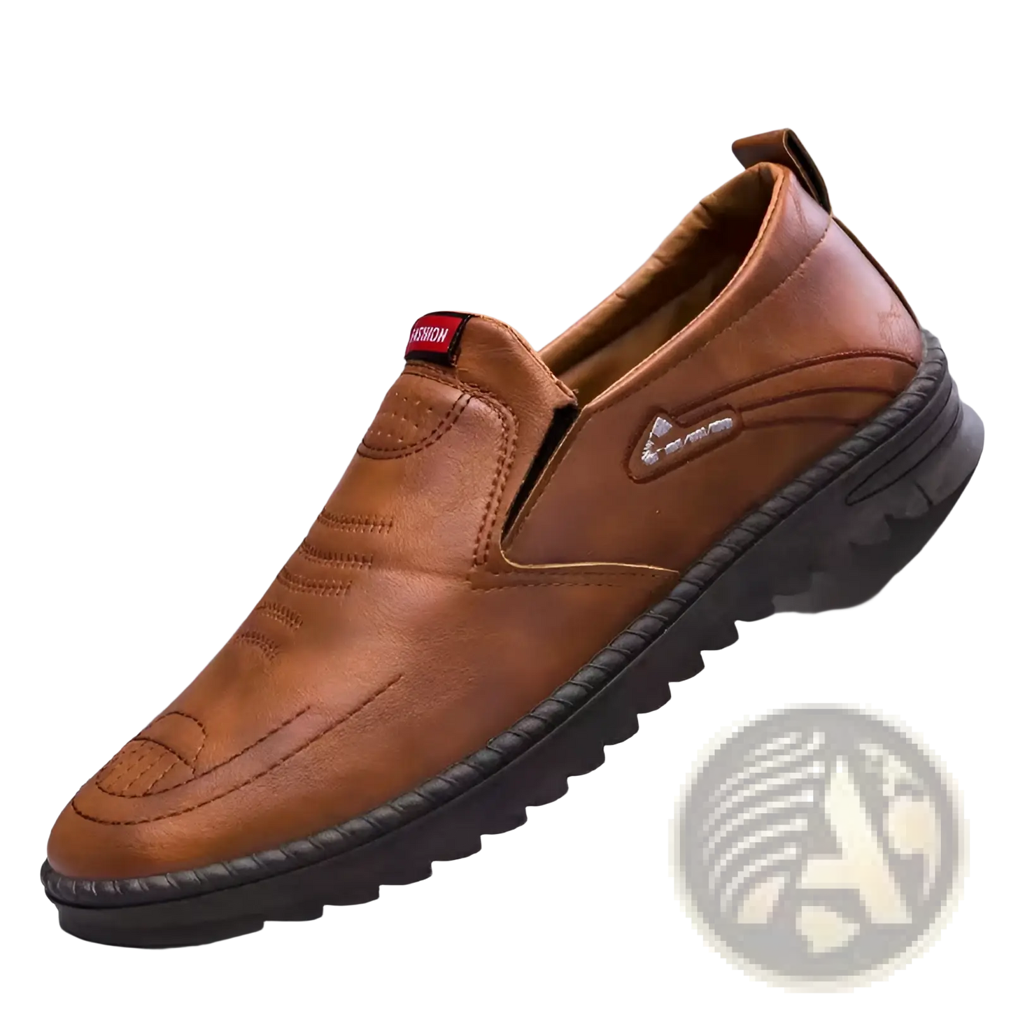 Men's Lightweight Breathable Faux Leather Slip on Shoes