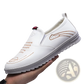Men's Lightweight Breathable Faux Leather Slip on Shoes