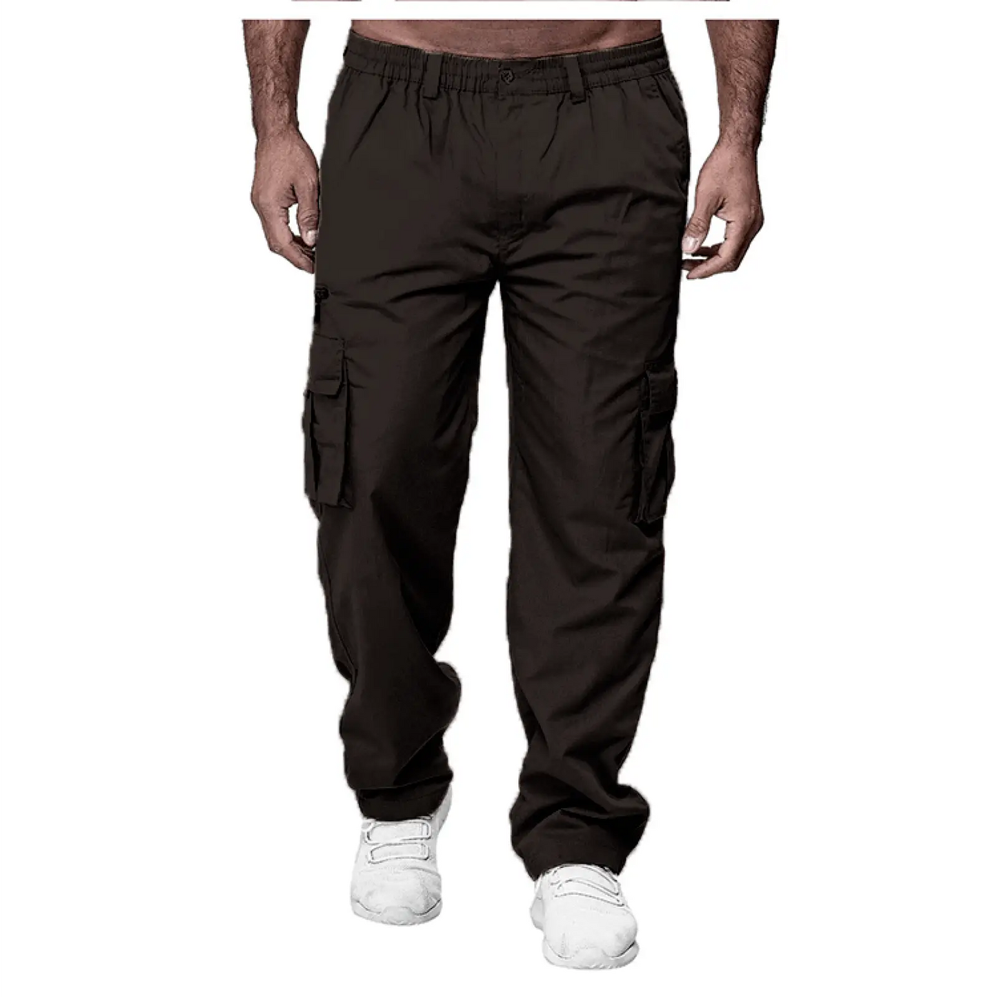 Men's Loose Multi-pocket Elastic Waist Cargo Pants