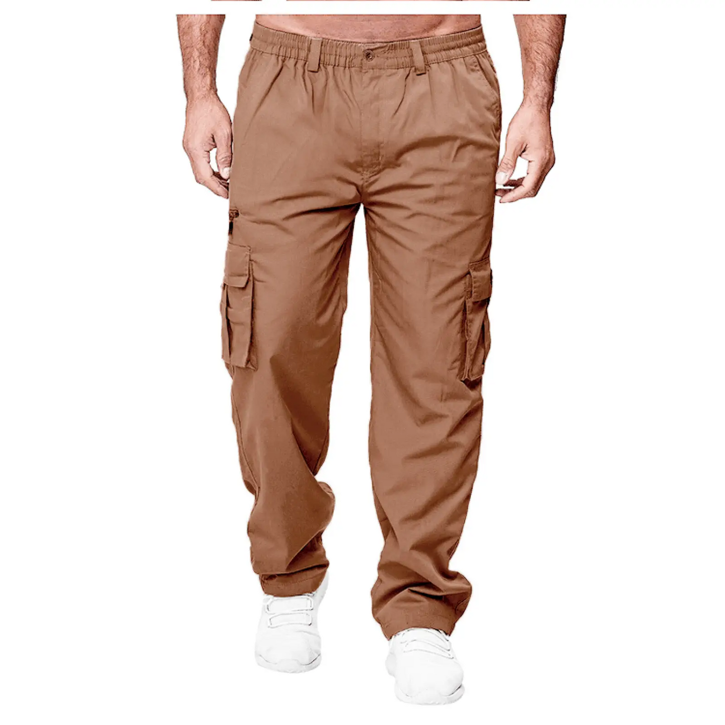 Men's Loose Multi-pocket Elastic Waist Cargo Pants
