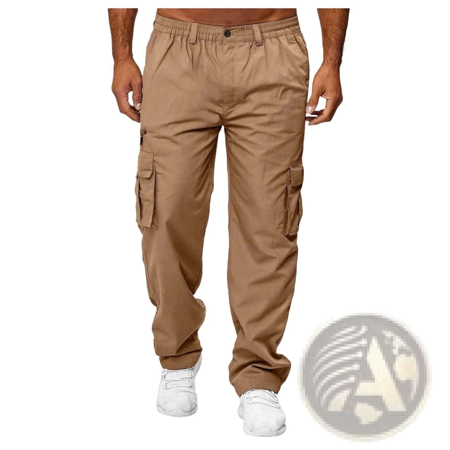 Men's Loose Multi-pocket Elastic Waist Cargo Pants