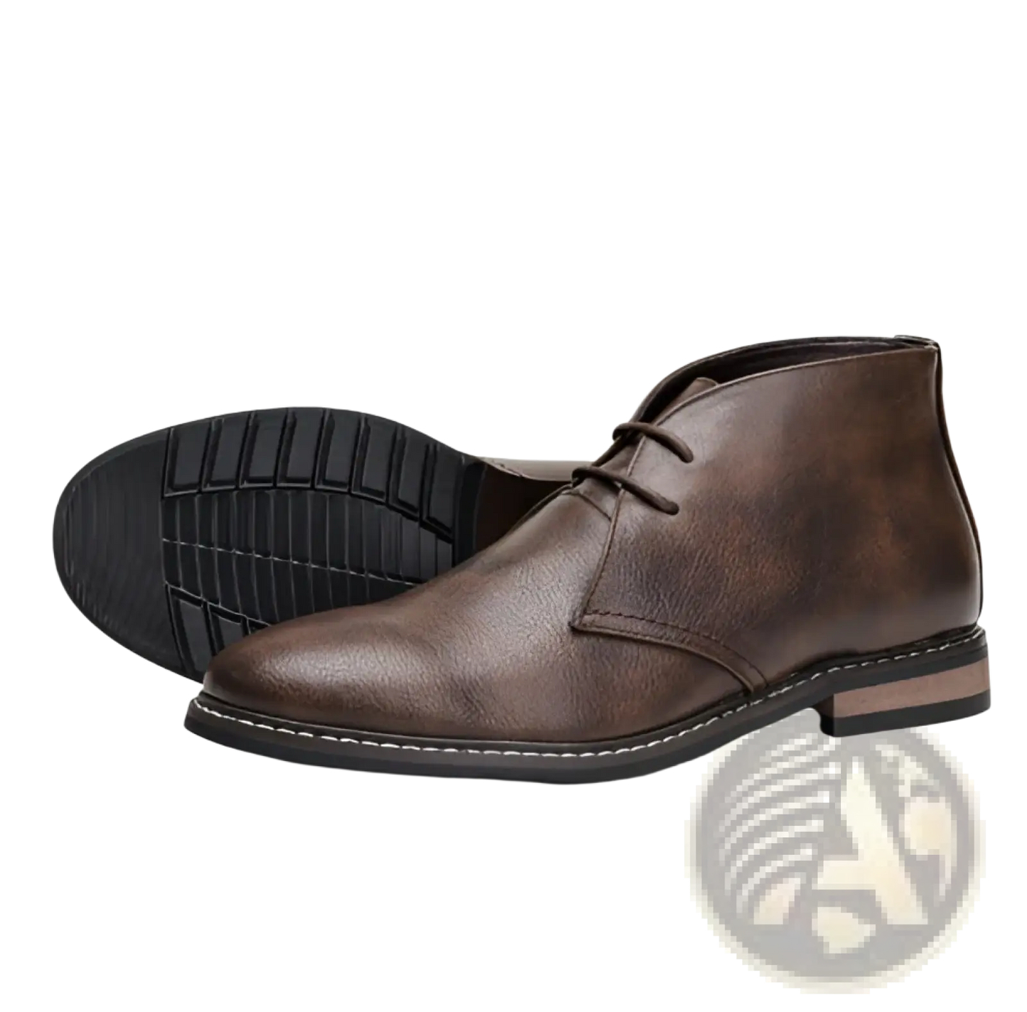 Men's Lychee Pattern Cowhide Chelsea Martin Boots