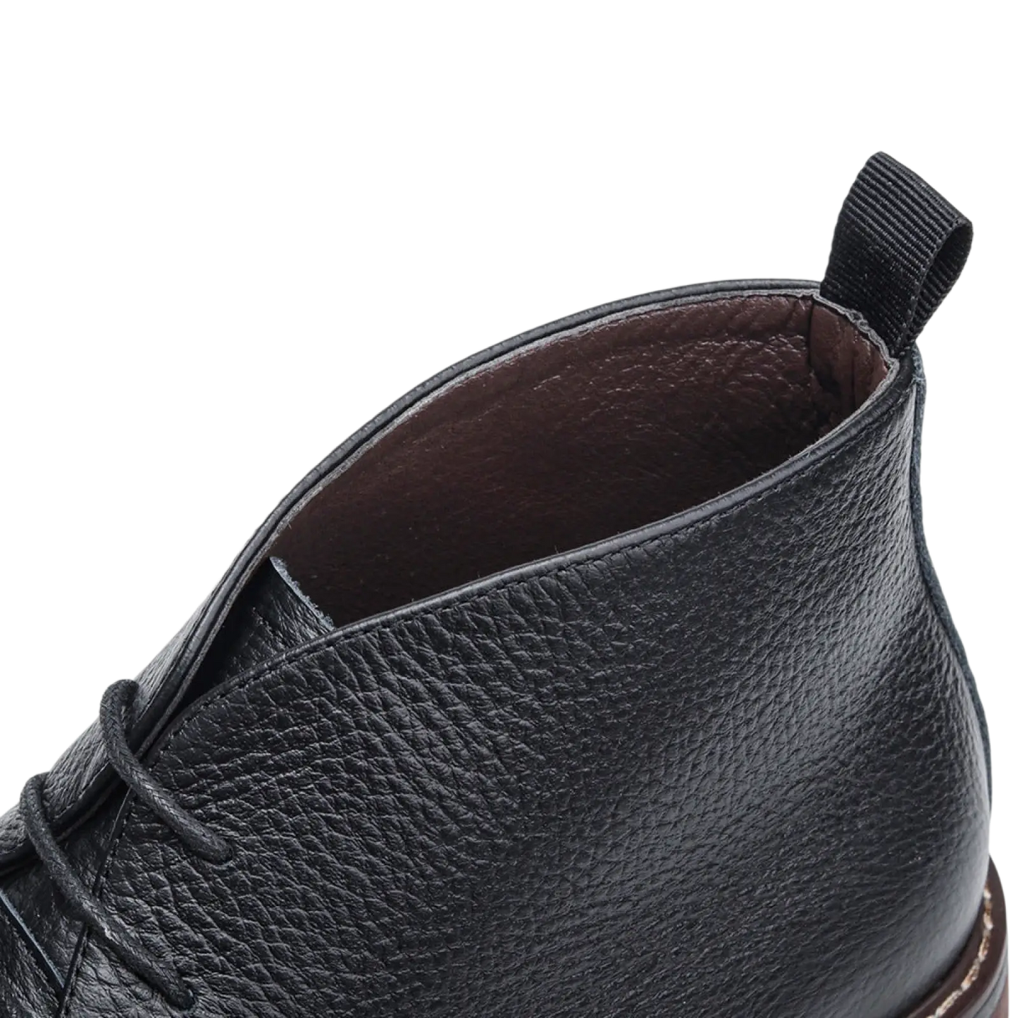 Men's Lychee Pattern Cowhide Chelsea Martin Boots