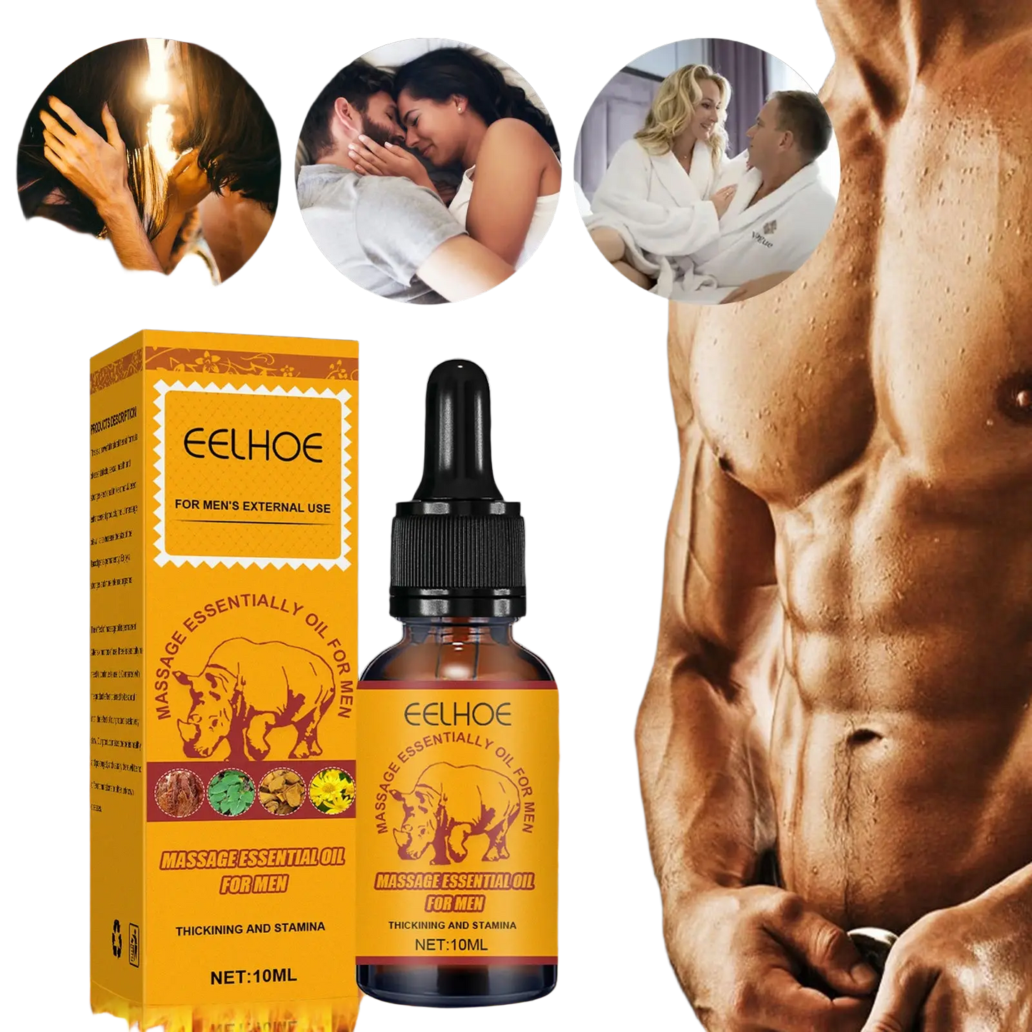 Men's Massage Essential Oil with Red Ginseng 10ml