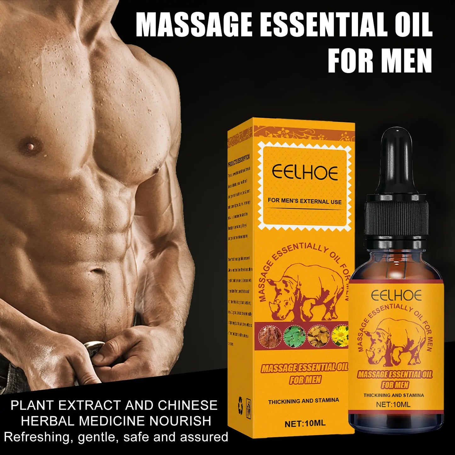 Men's Massage Essential Oil with Red Ginseng 10ml
