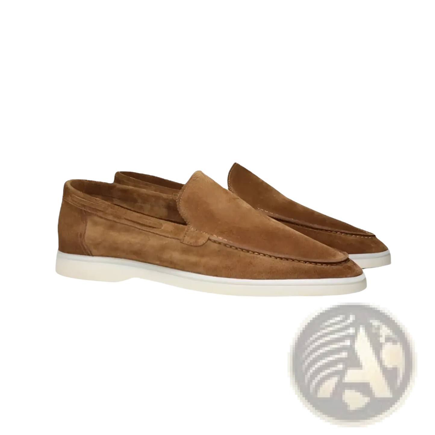 Men's Matte Suede Slip on Loafers with Rubber Sole