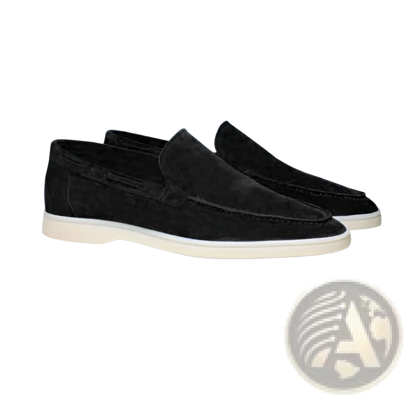 Men's Matte Suede Slip on Loafers with Rubber Sole