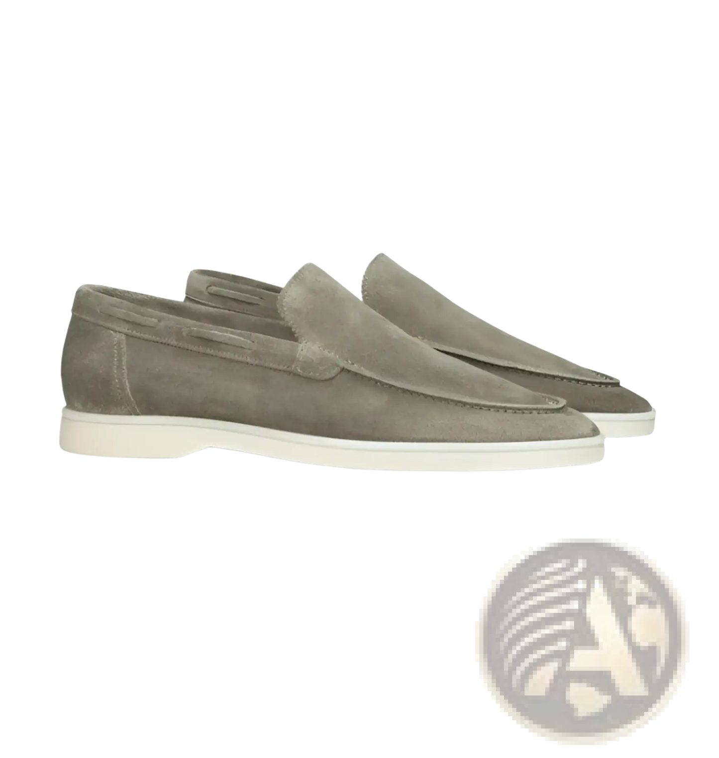 Men's Matte Suede Slip on Loafers with Rubber Sole