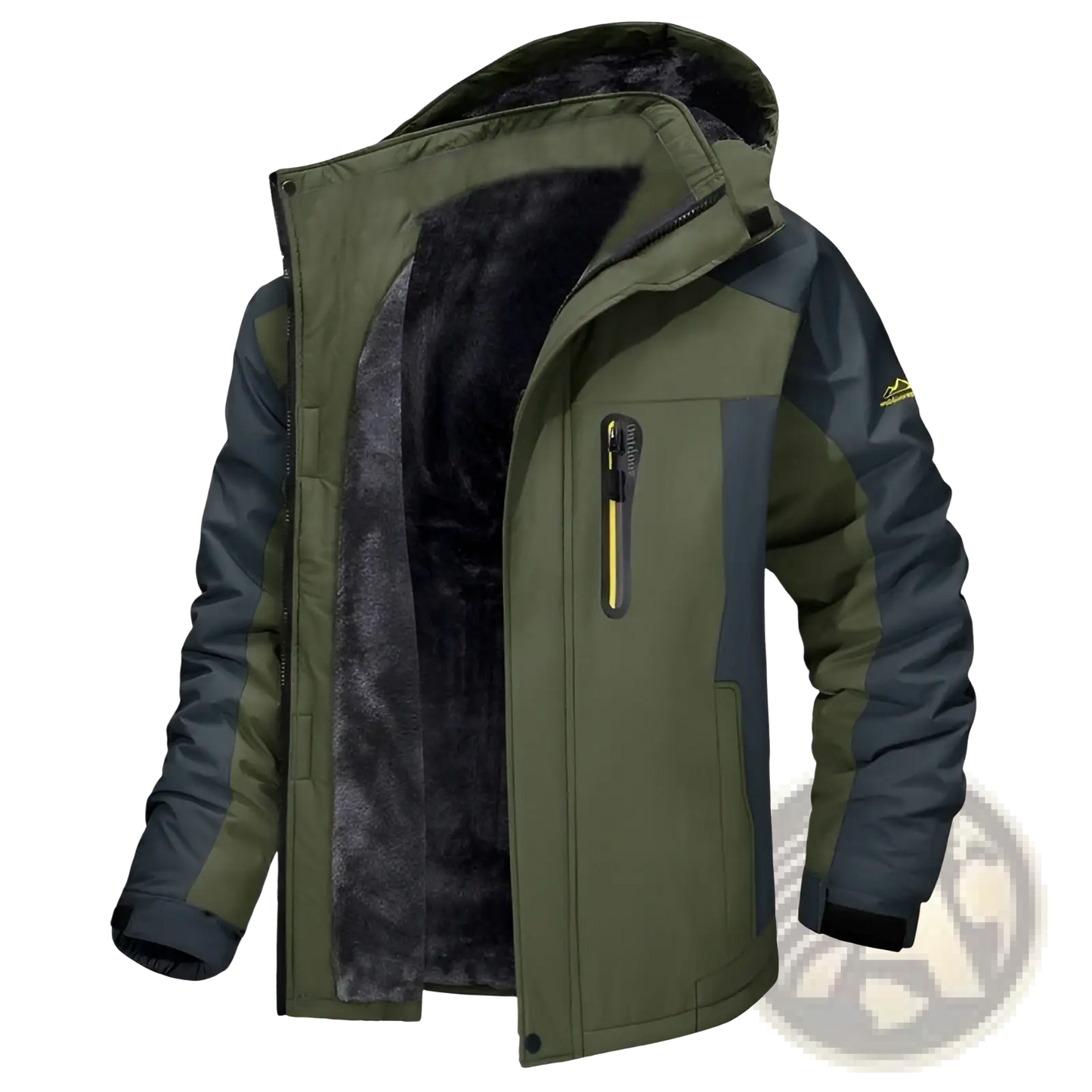 Men's Mid Length Fleece Lined Insulated Winter Jacket