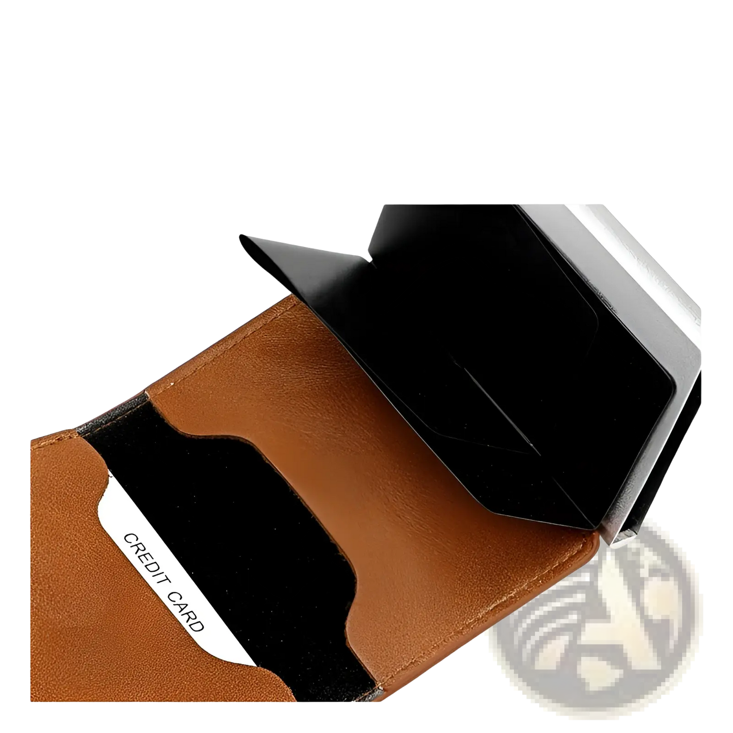 Men's Minimalist Brown Leather Rfid Wallet with Hasp Closure