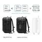 Men's Vacuum Compression 60l Expandable Travel Backpack