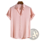 Men's Minimalist Textured Short Sleeve Grid Shirt
