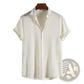 Men's Minimalist Textured Short Sleeve Grid Shirt