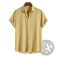 Men's Minimalist Textured Short Sleeve Grid Shirt