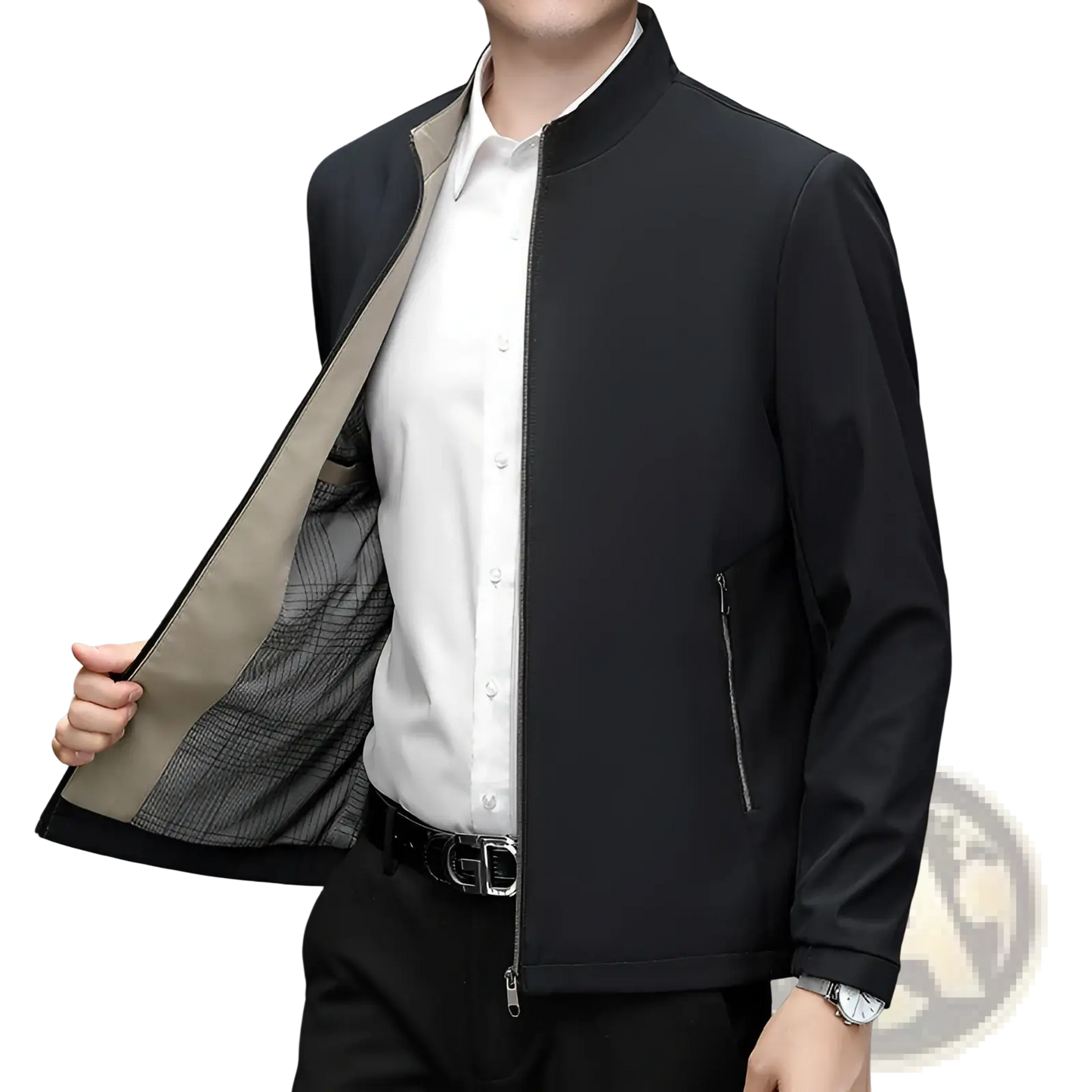Men's Modern Lightweight Stand Collar Bomber Jacket