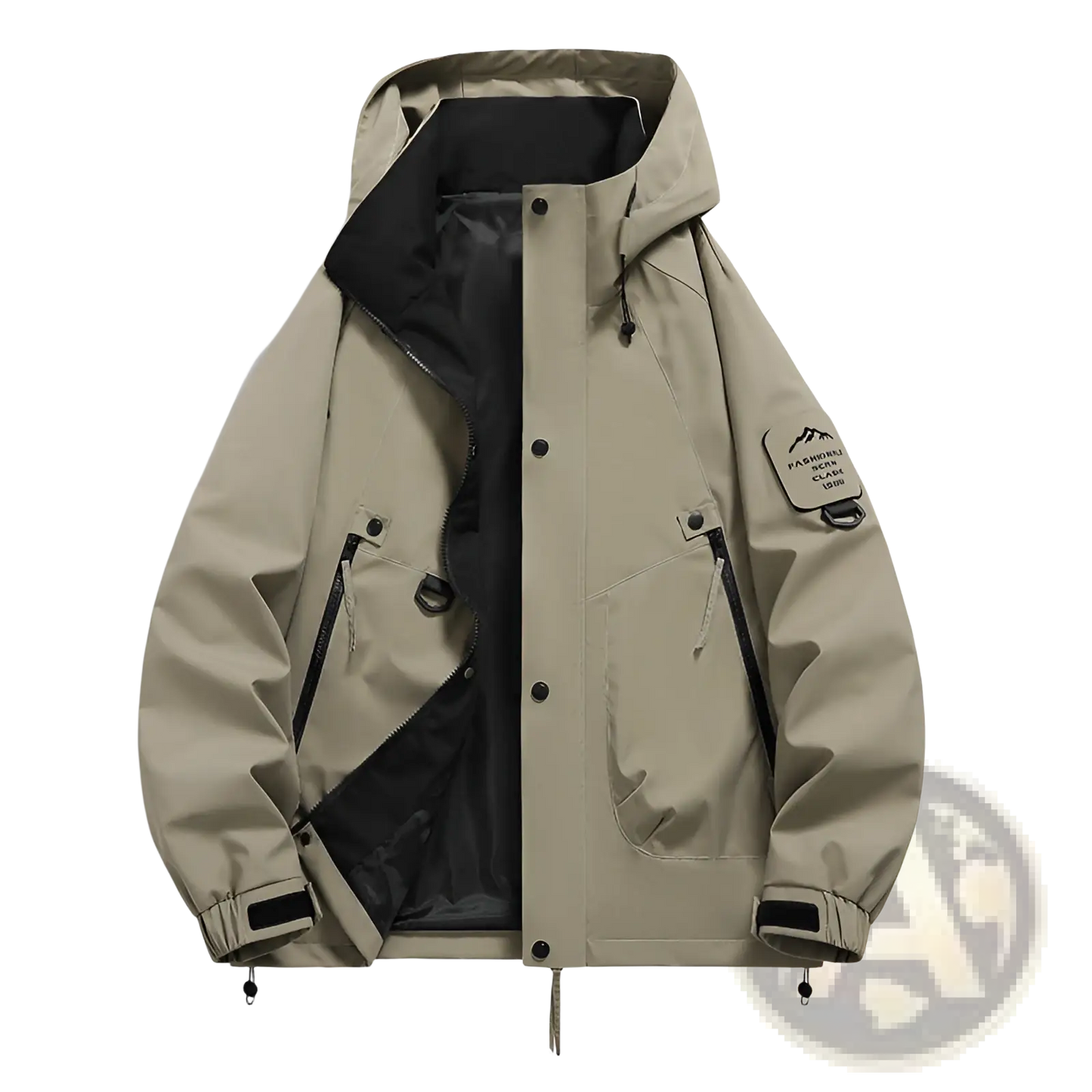 Men's Modern Waterproof Windproof Hooded Utility Jacket