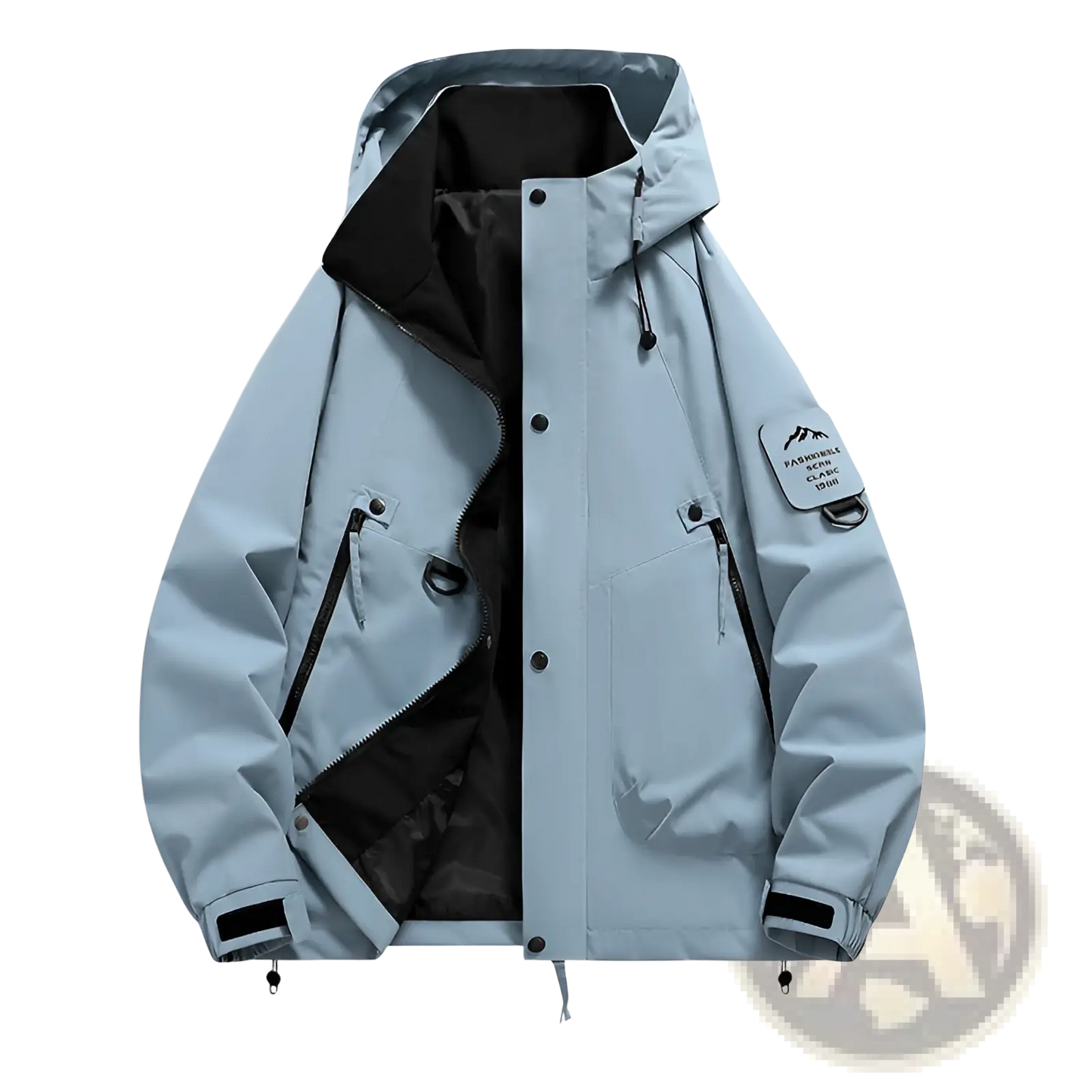 Men's Modern Waterproof Windproof Hooded Utility Jacket