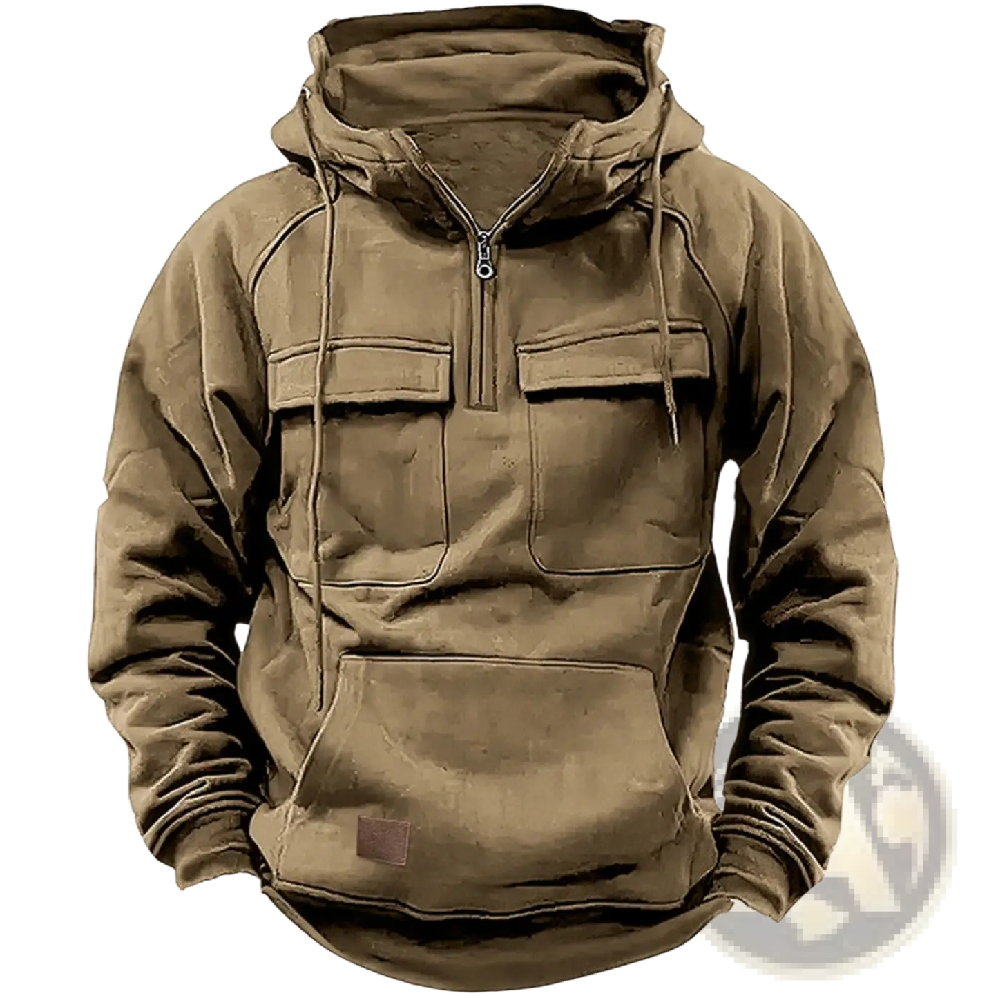 Men's Multi Pocket Half Zip Fashion Hoodie