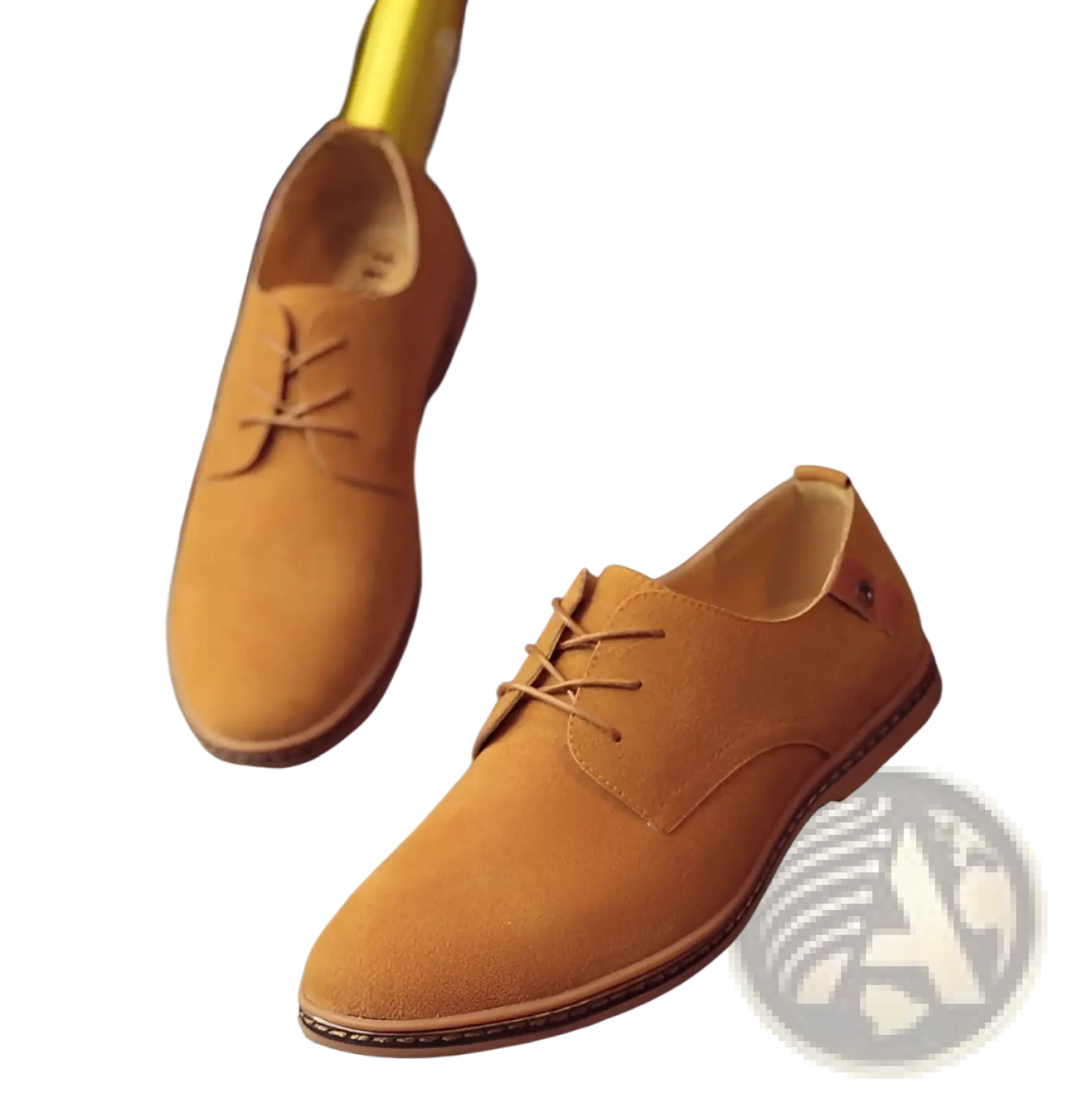 Men's Nubuck Leather Casual Suede Lace Up Shoes