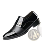 Men's Patent Leather Buckle Loafers for Business and Formal Wear
