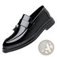 Men's Plus Size Business Casual Leather Wedge Shoes