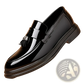 Men's Plus Size Business Casual Leather Wedge Shoes