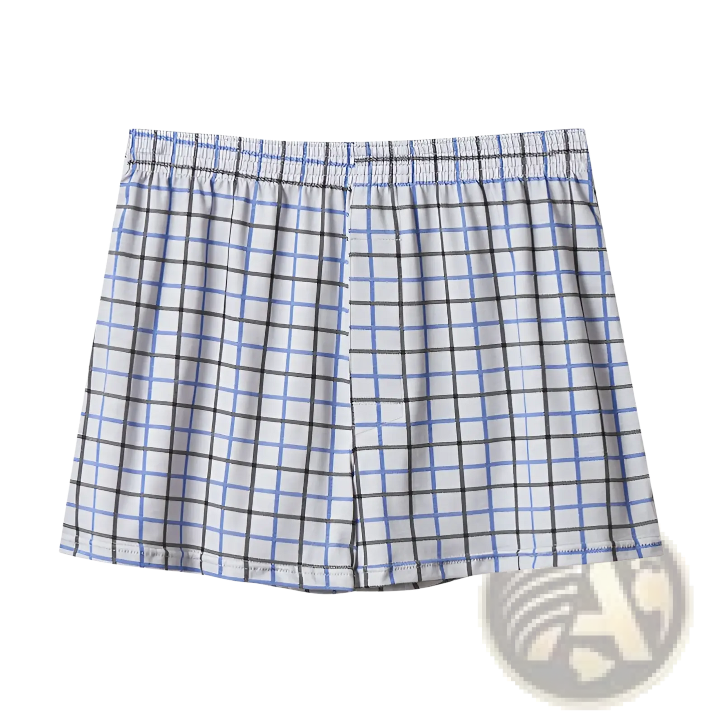 Men's Plus Size Cotton Striped and Plaid Boxer Shorts