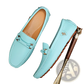 Men's Plus Size Leather Driving Moccasin Loafers