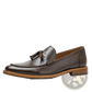 Men's Polished Leather Tassel Loafers with Composite Soles