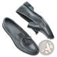 Men's Polished Leather Tassel Loafers with Composite Soles
