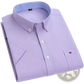 Men's Premium 100% Cotton Textured Short Sleeve Shirt