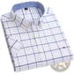 Men's Premium 100% Cotton Textured Short Sleeve Shirt