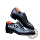 Men's Premium Cowhide Leather Pointed Toe Low Top Shoes