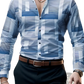 Men's Premium Geometric and Printed Long Sleeve Button Down